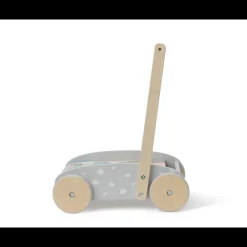 Wooden Baby Push Cart & Walker with Blocks