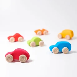 Wooden Cars Set of 6 VARIOUS COLOURS