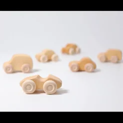Wooden Cars Set of 6 VARIOUS COLOURS
