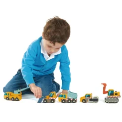 Wooden Construction Car Set