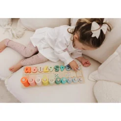 Wooden Numbers & Blocks Counting Set