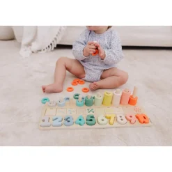 Wooden Numbers & Blocks Counting Set