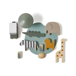 Wooden Safari Animals and Jeep