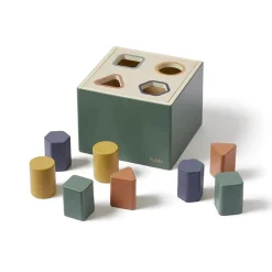 Wooden Shape Sorting Box