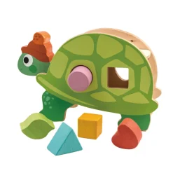 Wooden Tortoise Shape Sorter with Shapes