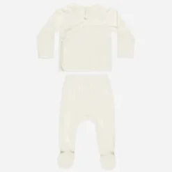 Wrap Top + Footed Pant Set VARIOUS COLOURS