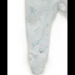 Zip Growsuit - Mint Eucalyptus
