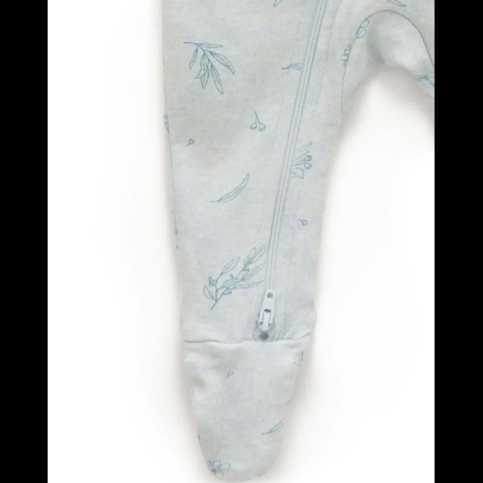 Zip Growsuit - Mint Eucalyptus