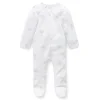 Zip Growsuit - Pale Blue Tree