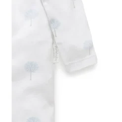Zip Growsuit - Pale Blue Tree