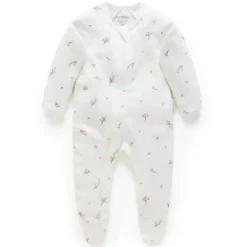 Zip Growsuit - Vanilla Blossom