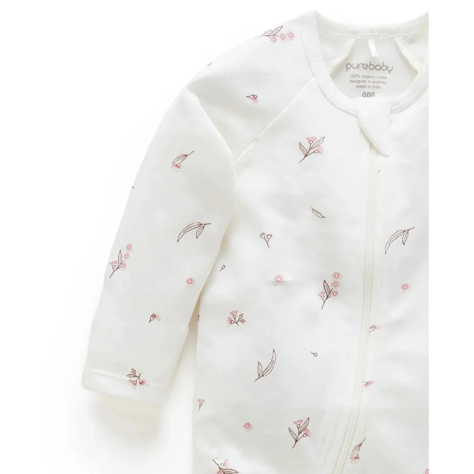 Zip Growsuit - Vanilla Blossom